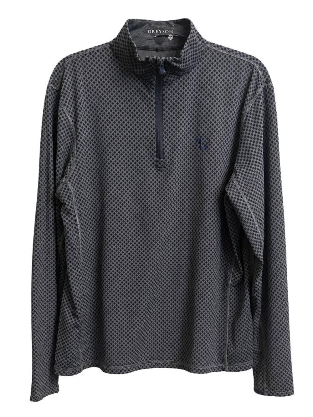 Greyson EUC Lightweight Golf Club Quarter-Zip in Wolf Pattern